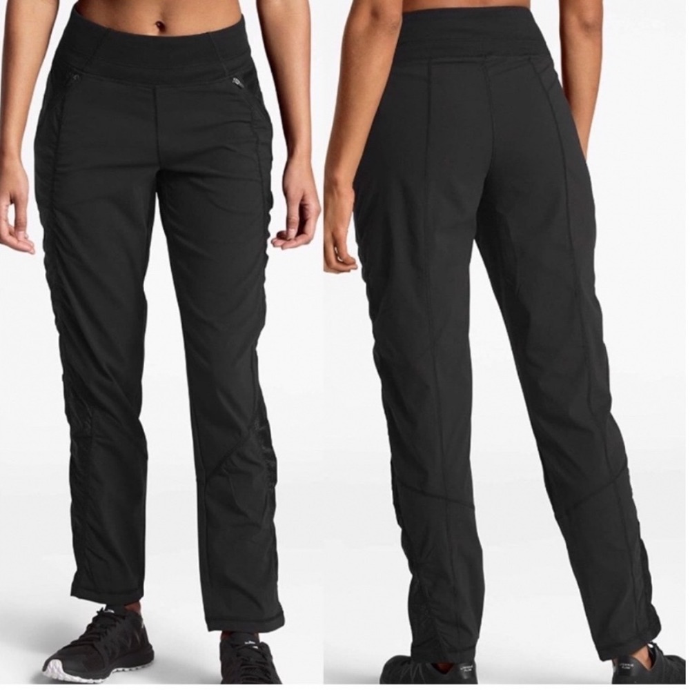 The North Face Leggings Womens Medium Black FlashDry Mesh Trail Running NF0A3LME